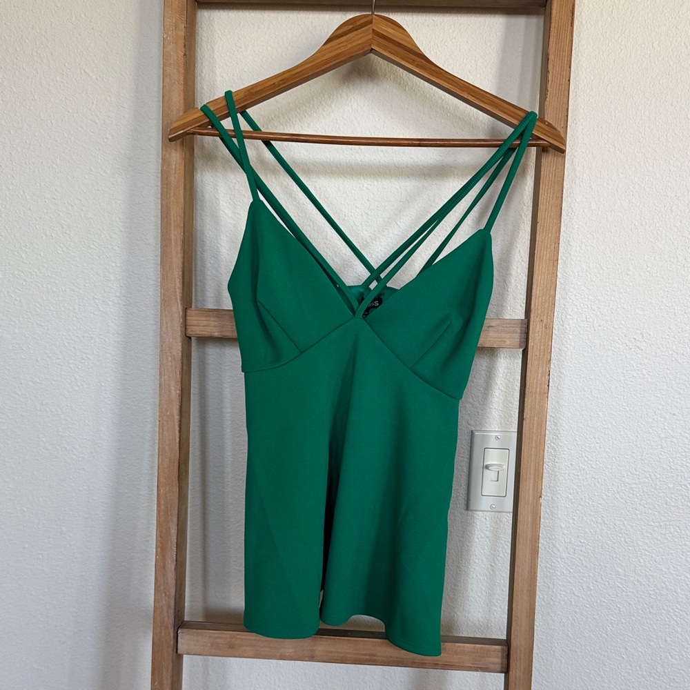Express Strappy Emerald Green Camisole